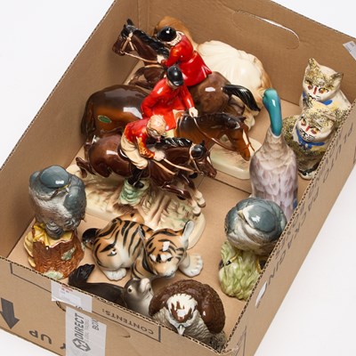 Lot 404 - A GROUP OF BESWICK AND OTHER MODELS OF ANIMALS