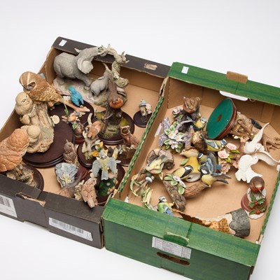 Lot 348 - TWO BOXES OF MODELS OF ANIMALS