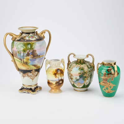 Lot 653 - FOUR NORITAKE VASES