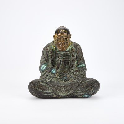 Lot 658 - A BRONZE BUDDHA