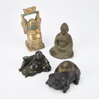 Lot 635 - FOUR BRONZE SCULPTURES