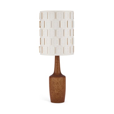 Lot 818 - A 1970S DANISH TEAK BOTTLE-SHAPED TABLE LAMP