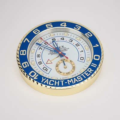 Lot 886 - AN ADVERTISING WALL CLOCK, SIGNED ROLEX OYSTER PERPETUAL