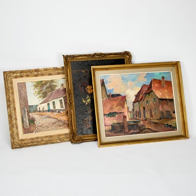 Lot 976 - THREE 20TH CENTURY EUROPEAN PAINTINGS