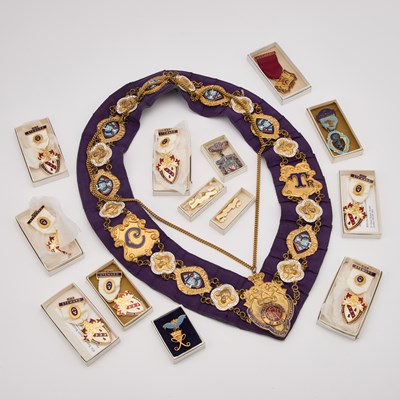 Lot 840 - A COLLECTION OF MASONIC AND OTHER FRATERNAL JEWELS