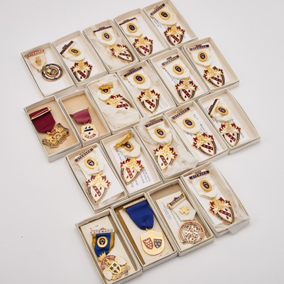 Lot 841 - A COLLECTION OF MASONIC AND OTHER FRATERNAL JEWELS