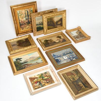 Lot 988 - TEN EUROPEAN OIL PAINTINGS (EARLY 20TH CENTURY AND LATER)