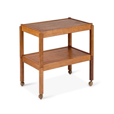 Lot 830 - ALAN GRAINGER FOR ACORN INDUSTRIES, AN ACORNMAN OAK TROLLEY, CIRCA 1960S/70S