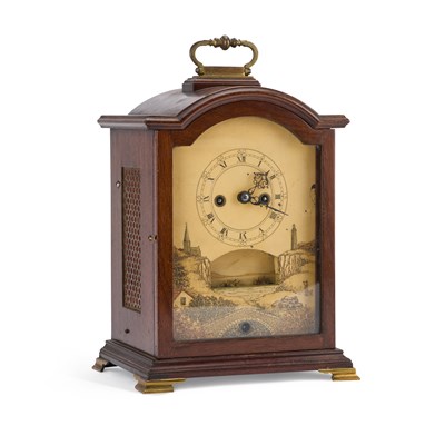 Lot 704 - AN UNUSUAL DOUBLE-FUSEE BRACKET CLOCK