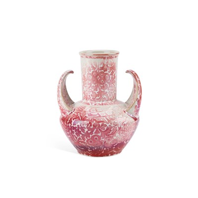 Lot 44 - A TWO-HANDLED LUSTRE VASE, POSSIBLY BY CLEMENT MASSIER, 1888