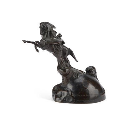 Lot 637 - PAUL MOREAU-VAUTHIER (1871-1936), AN AERONAUTICAL BRONZE DESK PIECE, CIRCA 1922