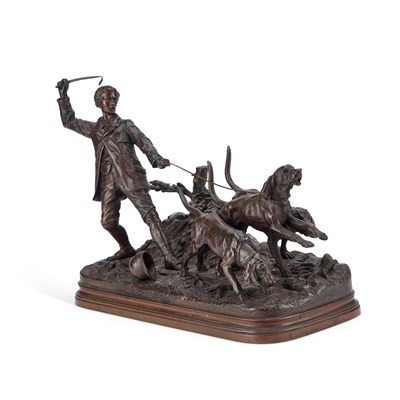 Lot 628 - ALFRED DUBUCAND (FRENCH, 1828-1894), THE HUNTER