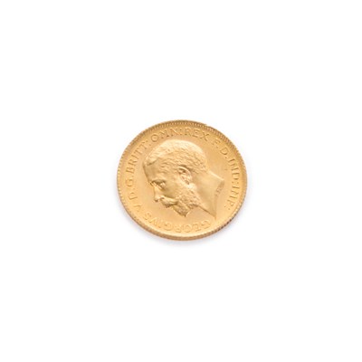 Lot 18 - GEORGE V (1865-1936), HALF SOVEREIGN