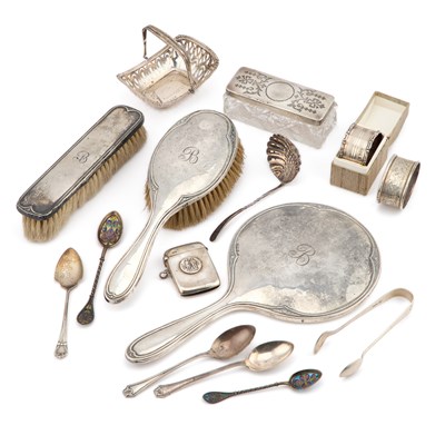 Lot 342 - A MIXED LOT OF SILVER