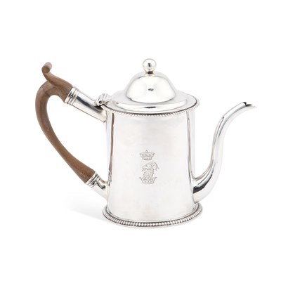 Lot 459 - A GEORGE III PROVINCIAL SILVER TEAPOT