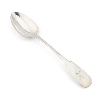 Lot 286 - A WILLIAM IV IRISH SILVER BASTING SPOON