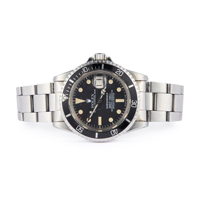 Lot 531 - A GENT'S STEEL ROLEX SUBMARINER BRACELET WATCH