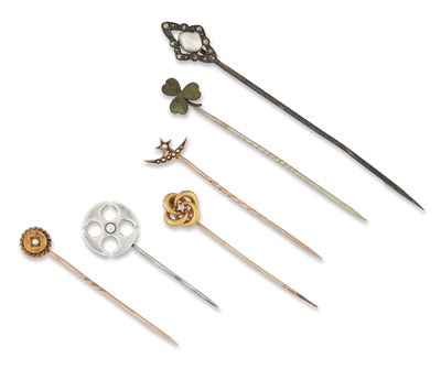 Lot 1686 - SIX STICKPINS