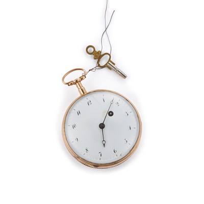 Lot 585 - AN 18CT GOLD QUARTER REPEATER POCKET WATCH, CIRCA 1820