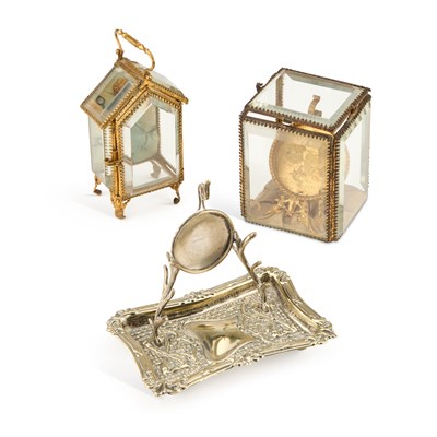 Lot 457 - A GROUP OF THREE POCKET WATCH STANDS