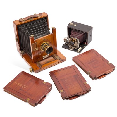 Lot 692 - A TAYLORS DRUG CO. LTD FIELD CAMERA TOGETHER WITH A ROCHESTER OPTICAL CO. PREMO CAMERA