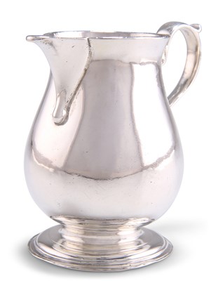 Lot 1090 - A GEORGE II SILVER SPARROW-BEAK CREAM JUG