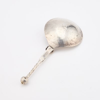 Lot 159 - A NORWEGIAN PARCEL-GILT SILVER SPOON