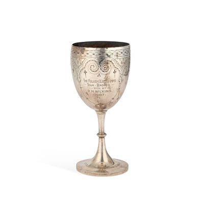 Lot 344 - A VICTORIAN SILVER GOBLET