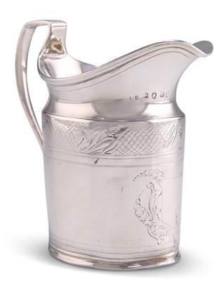 Lot 1159 - A GEORGE III SILVER CREAM JUG