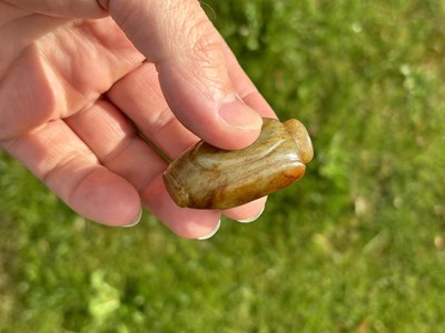 Lot THREE PIECES OF CHINESE JADE