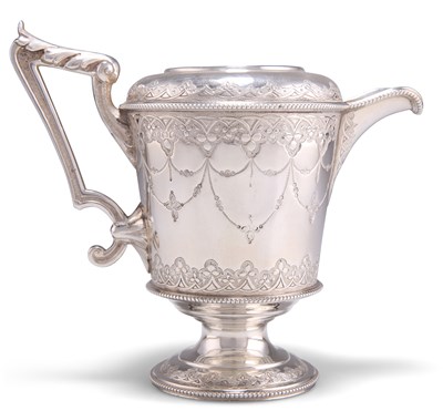 Lot 1145 - A VICTORIAN SILVER CREAM JUG