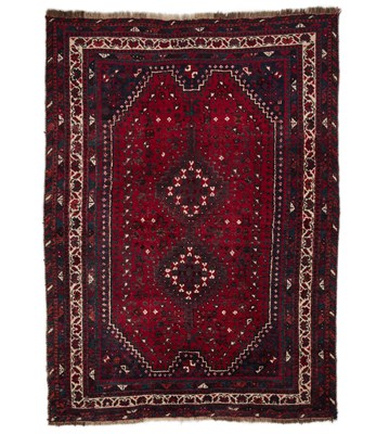 Lot 708 - A PERSIAN SHIRAZ CARPET, CIRCA 1970