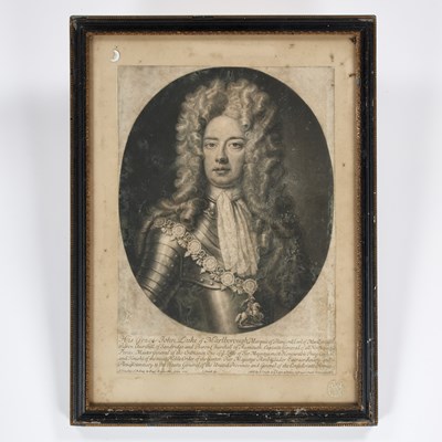 Lot 578 - EARLY 18TH CENTURY MEZZOTINT AFTER KNELLER