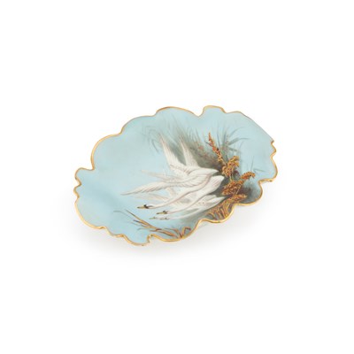 Lot 54 - A ROYAL WORCESTER PIN TRAY BY CHARLES BALDWYN