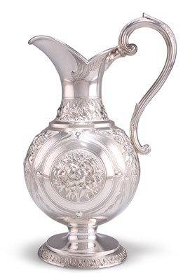 Lot 1162 - A VICTORIAN SCOTTISH SILVER CREAM EWER