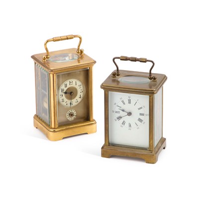 Lot 407 - TWO CARRIAGE CLOCKS