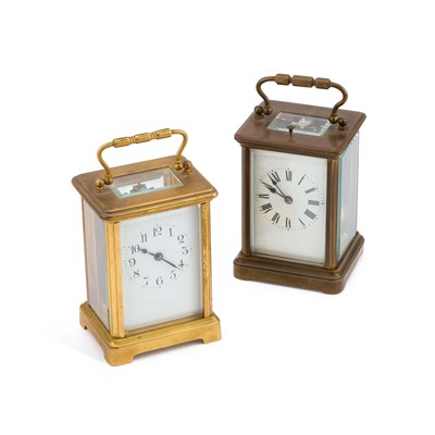 Lot 408 - TWO CARRIAGE CLOCKS