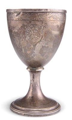 Lot 1110 - A GEORGE III SCOTTISH SILVER GOBLET