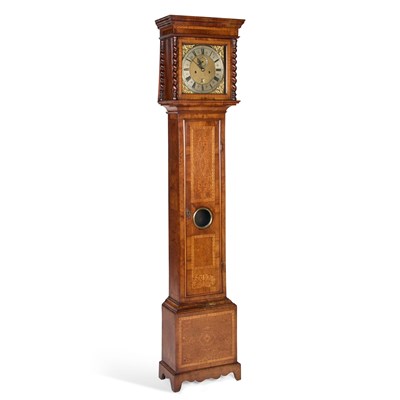 Lot A LATE 17TH CENTURY WALNUT MARQUETRY LONGCASE CLOCK, SIGNED JONATHAN JONES, LONDON