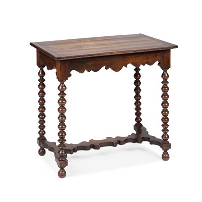 Lot 772 - A FRUITWOOD AND OAK SIDE TABLE