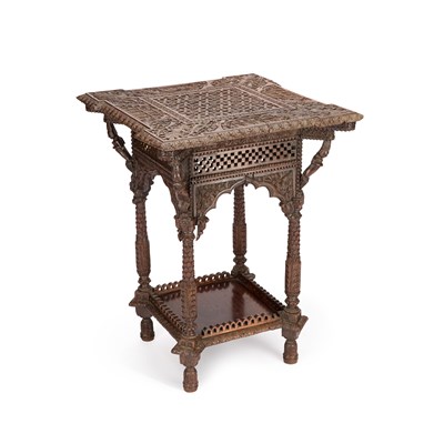 Lot TWO 19TH CENTURY ANGLO-INDIAN CARVED TABLES