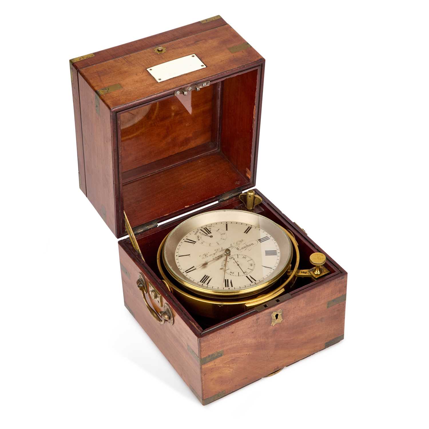 Lot A LARGE 19TH CENTURY PERCY EDWARDS LTD, LONDON EIGHT-DAY MARINE CHRONOMETER