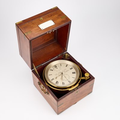 Lot A LARGE 19TH CENTURY PERCY EDWARDS LTD, LONDON EIGHT-DAY MARINE CHRONOMETER