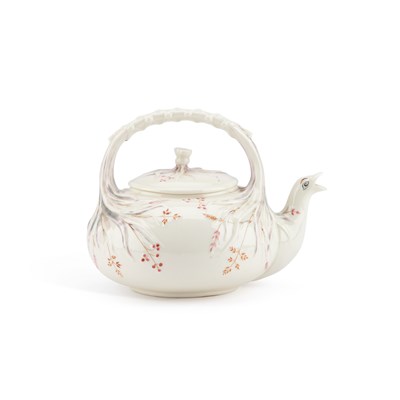 Lot 69 - A BELLEEK TEAPOT