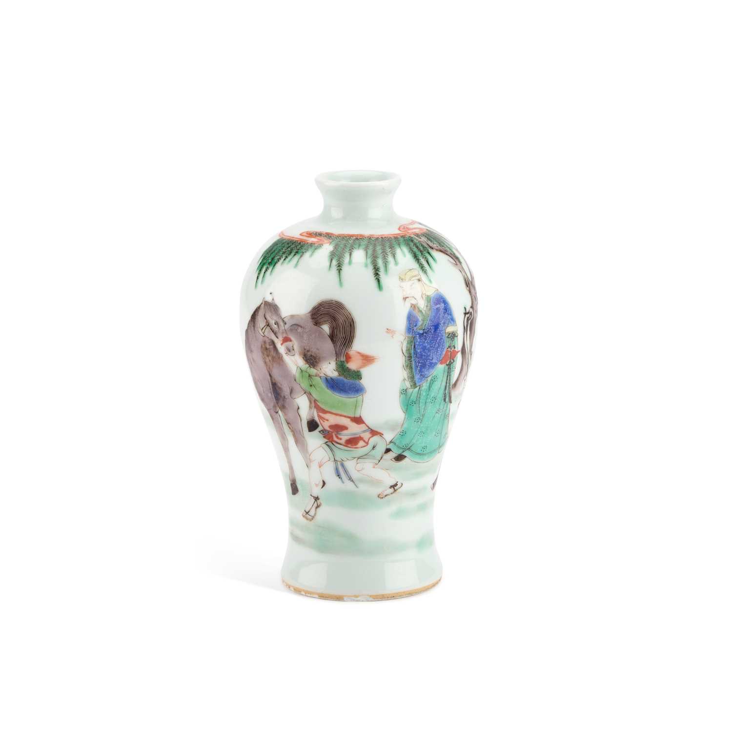 Lot A CHINESE FAMILLE VERTE VASE, MEIPING