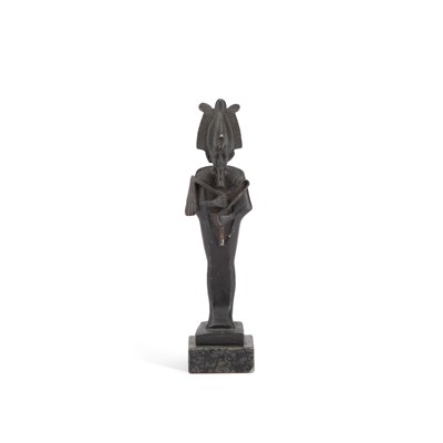 Lot 205 - A BRONZE FIGURE OF OSIRIS