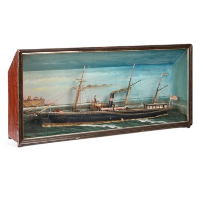 Lot 3 - A LATE 19TH CENTURY MODEL OF A SHIP, "CHARLES DUNCAN"