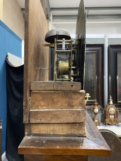 Lot A GEORGE III MAHOGANY EIGHT-DAY LONGCASE CLOCK