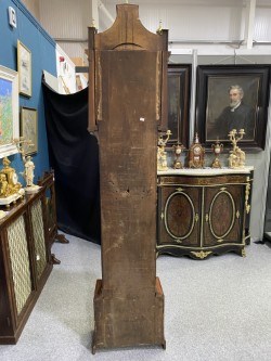 Lot A GEORGE III MAHOGANY EIGHT-DAY LONGCASE CLOCK