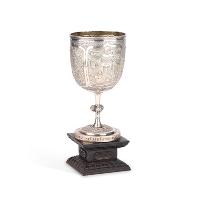 Lot 215 - A CHINESE SILVER TROPHY CUP